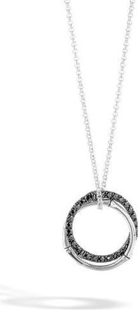 John Hardy Bamboo Lava Interlocking Pendant Necklace in Black at Nordstrom Rack, Size 16 In