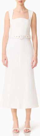 Elliatt Nydia Belted Cotton Blend Sheath Dress in White at Nordstrom, Size Xx-Small