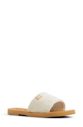 Roxy Amalfi Coast Slide Sandal in Natural at Nordstrom, Size 9