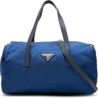 Prada Blue Tessuto Satchel