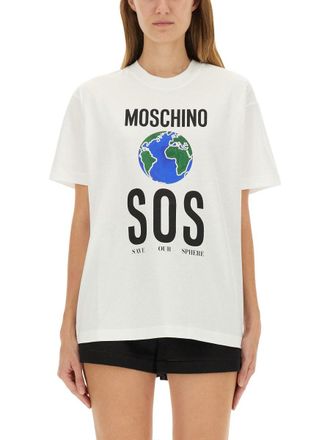 Moschino T-Shirt With Print-Donna