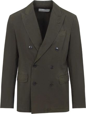 Dries Van Noten Balto Jacket - Heren - Blazers - Groen - M - Katoen - Jassen