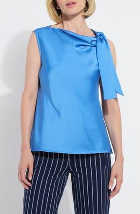 Lyss&eacute; Zulena Tie Neck Top in Chic Blue at Nordstrom Rack, Size X-Small