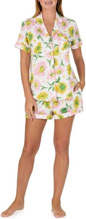 Kate Spade New York print short pajamas in White Floral at Nordstrom, Size X-Large