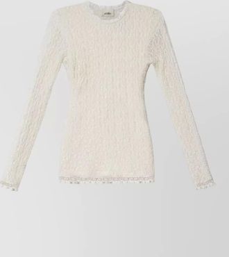 Isabel Marant lace long-sleeve blouse