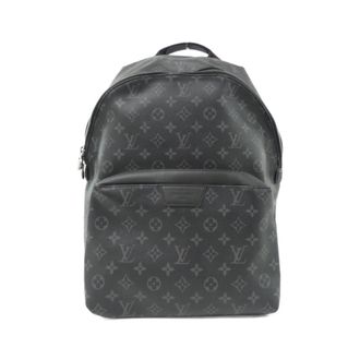 Louis Vuitton Black Coated Canvas Backpack (Pre-Owned)