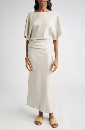 Staud Amelie Linen Blend Dress in Natural at Nordstrom Rack, Size Medium