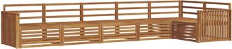 vidaXL Conjunto De Sof&aacute;s De Exterior 6 Uds. Natural Vidaxl