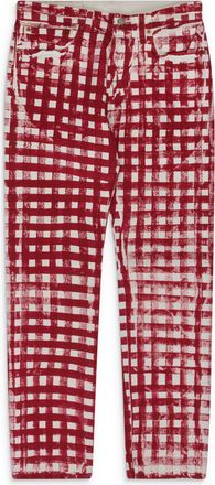 Denim Tears Red / White Kiss My Grits Picnic 501 Jeans