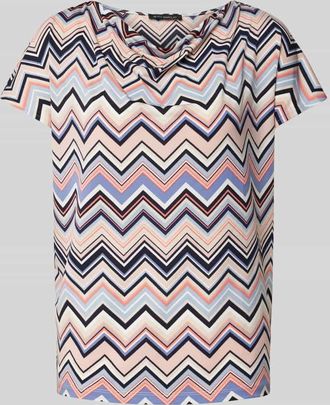 Betty Barclay T-Shirt mit Wasserfall-Ausschnitt in Rose, Größe 48