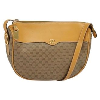 Gucci Pre-owned Leather gucci-bags - Dames - Pre-owned - Beige - Maat: ONE Size Leer