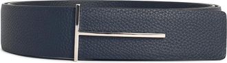 Tom Ford Navy Reversible Leather Belt