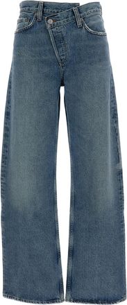 A Gold E Arc Criss Cross Jeans