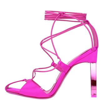The Attico Schoenen, Dames, Roze, 36 1/2 EU, Leer, Sandalen Fuchsia