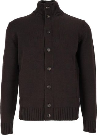 Slowear Chioto Cardigan - Heren - Vesten - Zwart - M - Wol - Truien & Vesten
