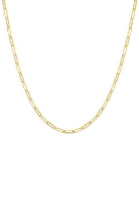 Ania Haie Paper Clip Chain Necklace in Shiny Gold at Nordstrom