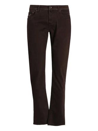 Jacob Cohen Pantaloni Bard in cotone - Marrone