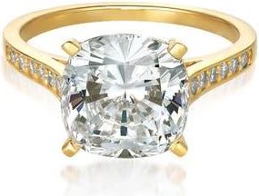 Crislu Bliss Cubic Zirconia Ring in 18Kyg/Clear Stone at Nordstrom, Size 7