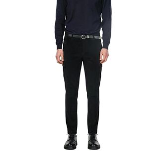 Mason's Pantaloni Cargo Chile 1 Pinces - - Trousers - Uomo - Nero - M