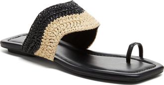 Kelsi Dagger Theo Toe Ring Sandal in Black/Natural at Nordstrom, Size 5.5
