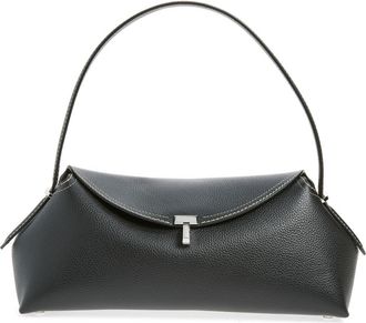 Toteme T-Lock Leather Shoulder Bag in Black at Nordstrom