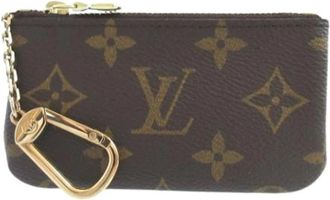 Louis Vuitton Pre-owned Accessories, female, Brown, Size: ONE SIZE Pre-owned Canvas Wallet