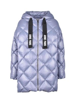 ANNIE PARIS Cropped Grey Down Jacket