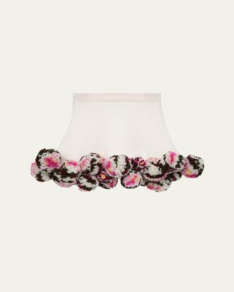 Loewe x Paulas Ibiza Pom-Pom Boucle Mini Skirt