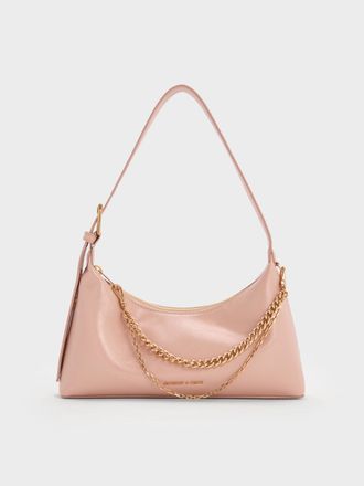 Charles & Keith Atwood Chain-Embellished Shoulder Bag