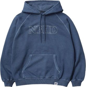 Neighborhood Hoodie met grafische logoprint - Blauw