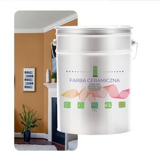 OEM Pintura Cer&aacute;mica Para Paredes, Lavable, Beige Pastel, 10 L, Resistente A Las Manchas