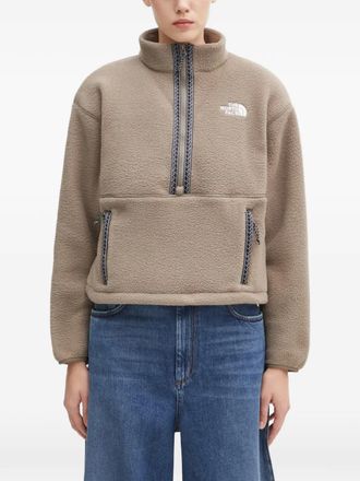 The North Face zip-fastening fleece sweatshirt - Toni neutri