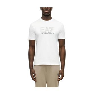 Emporio Armani Katoenen T-shirt - Heren - T-shirts - Wit - XL - Katoen - Tops
