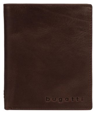 Bugatti Geldb&ouml;rse BUGATTI VOLO, Herren, braun, Leder, leicht gl&auml;nzend, unifarben, Kleinlederwaren Geldb&ouml;rse, echt Leder