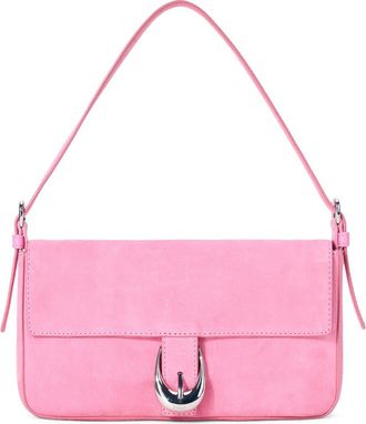 Staud Harlow Suede Shoulder Bag in Orchid at Nordstrom