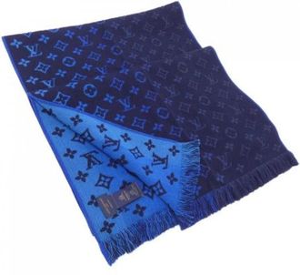 Louis Vuitton Pre-owned Scarves, female, Blue, Size: ONE SIZE Pre-owned Silk scarves