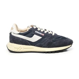 Autry Sneakers, male, Blue, 11 UK, Blue Trainers with Leather and Suede