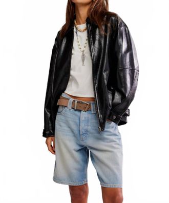 Free People Sloane Vegan Jacket In Black