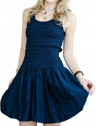 Pistola Denim Ilona Mini Dress In Peacoat