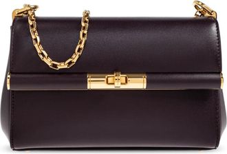 Dolce & Gabbana Schoudertas Marlene Mini - Dames - Schoudertassen - Paars - ONE Size - Leer - Tassen
