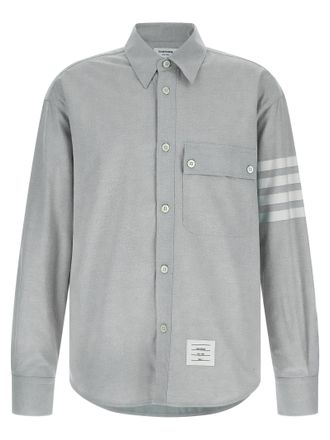 Thom Browne Mens 4Bar Flannel Shirt