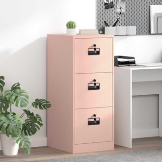 vidaXL Mueble Archivador Con Caj&oacute;n Con Estante Rosa 44 X 50 X 106.5 Cm Vidaxl