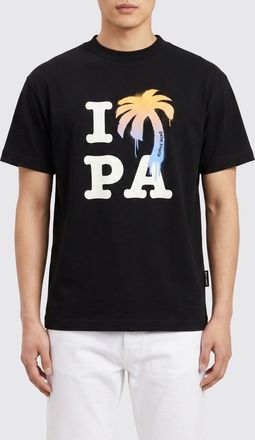 Palm Angels T-shirt girocollo Palm Angels in cotone con stampa logo