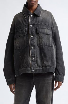 Haikure Legacy Denim Jacket in Vintage Black at Nordstrom, Size X-Small