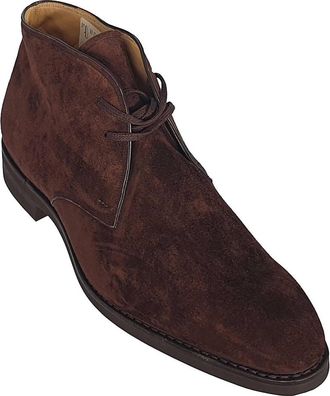 Bally Mens Skiligny Calf Suede Leather Desert Boots In Coffee