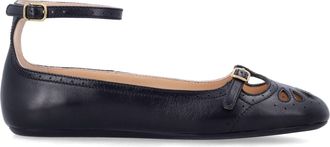 Chlo&eacute; Flache Schuhe Schwarz