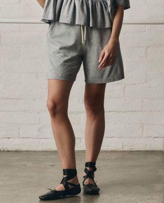 The Great. Relaxed Sport Short In Heather Grey