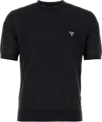 Prada Black Wool T Shirt