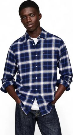 Tommy Hilfiger Casual Shirts - Heren - Casual Overhemden - Blauw - S - Overhemden