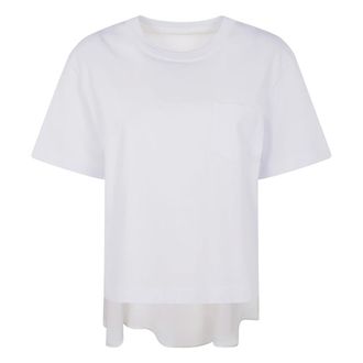 sacai Dames, Tops, Wit, Maat: M Katoen